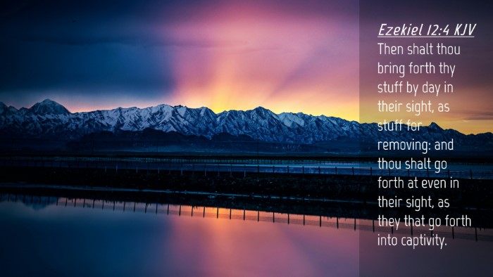 Picture 04 - Ezekiel 12:4 KJV Desktop Wallpaper - Then shalt thou bring forth thy stuff by day in - Desktop Bible Verse Wallpaper