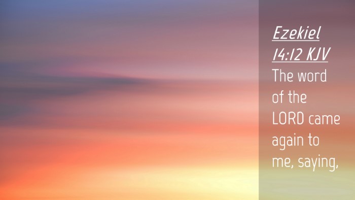 Picture 04 - Ezekiel 14:12 KJV Desktop Wallpaper - The word of the LORD came again to me, - Desktop Bible Verse Wallpaper