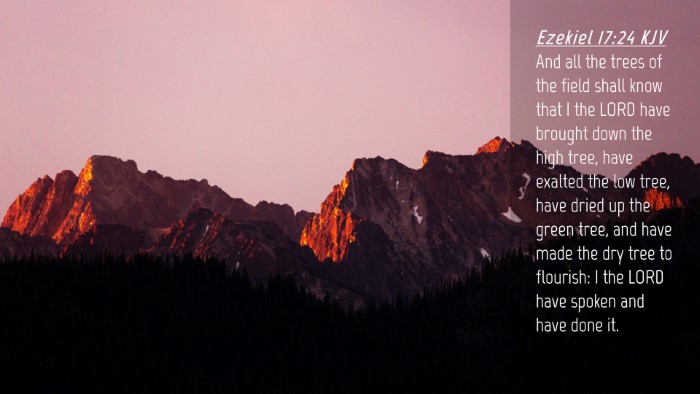 Picture 04 - Ezekiel 17:24 KJV Desktop Wallpaper - And all the trees of the field shall know that I - Desktop Bible Verse Wallpaper