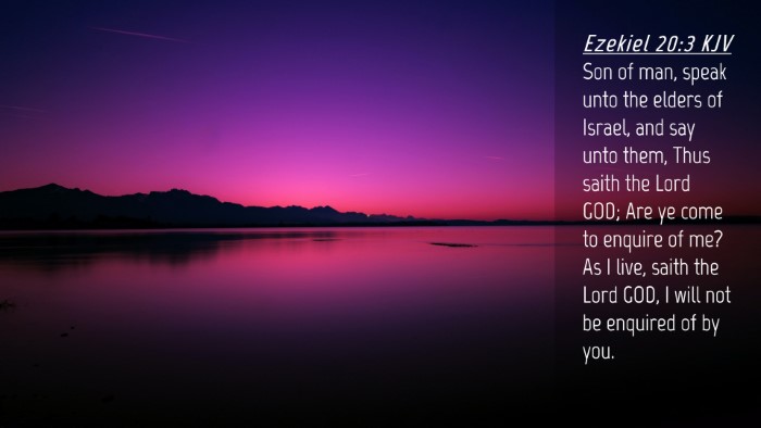Picture 04 - Ezekiel 20:3 KJV Desktop Wallpaper - Son of man, speak unto the elders of Israel, and - Desktop Bible Verse Wallpaper
