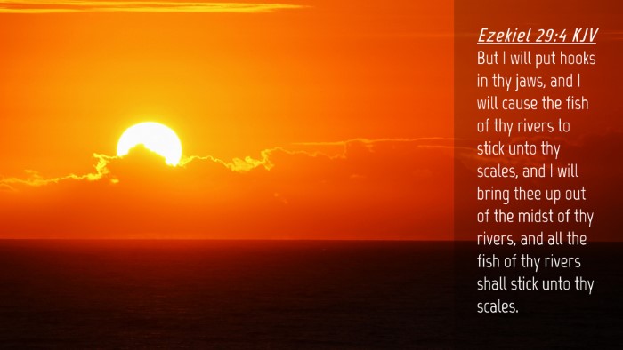 Picture 04 - Ezekiel 29:4 KJV Desktop Wallpaper - But I will put hooks in thy jaws, and I will - Desktop Bible Verse Wallpaper