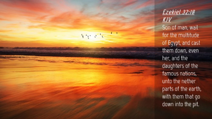 Picture 04 - Ezekiel 32:18 KJV Desktop Wallpaper - Son of man, wail for the multitude of Egypt, and - Desktop Bible Verse Wallpaper