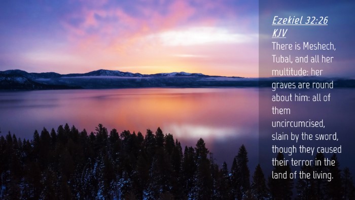 Picture 04 - Ezekiel 32:26 KJV Desktop Wallpaper - There is Meshech, Tubal, and all her multitude: - Desktop Bible Verse Wallpaper