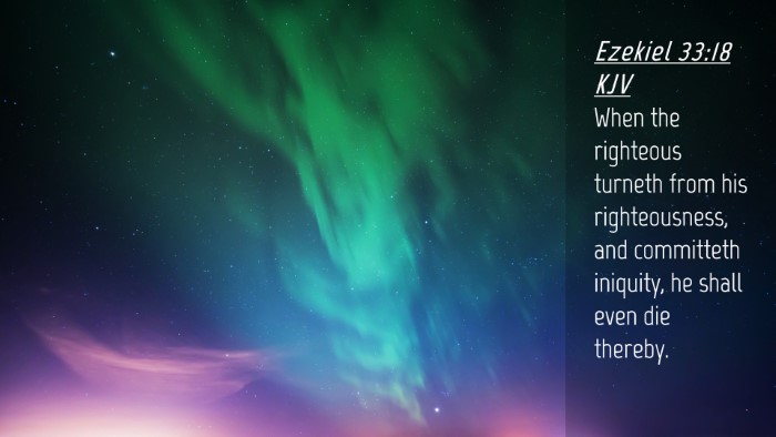 Picture 04 - Ezekiel 33:18 KJV Desktop Wallpaper - When the righteous turneth from his - Desktop Bible Verse Wallpaper