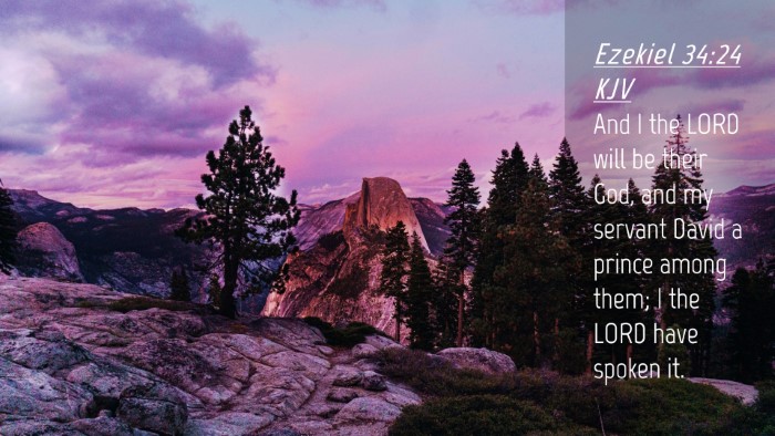 Picture 04 - Ezekiel 34:24 KJV Desktop Wallpaper - And I the LORD will be their God, and my servant - Desktop Bible Verse Wallpaper