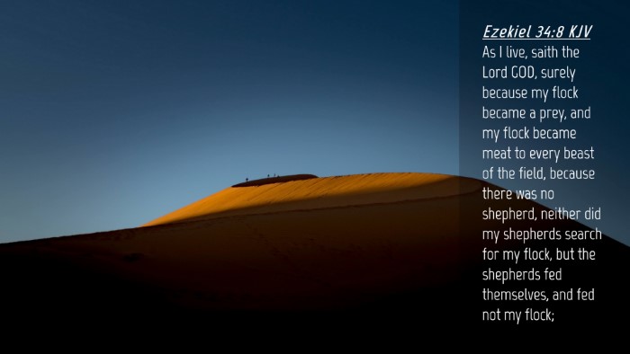 Picture 04 - Ezekiel 34:8 KJV Desktop Wallpaper - As I live, saith the Lord GOD, surely because my - Desktop Bible Verse Wallpaper