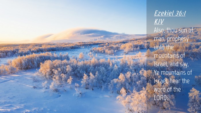 Picture 04 - Ezekiel 36:1 KJV Desktop Wallpaper - Also, thou son of man, prophesy unto the - Desktop Bible Verse Wallpaper