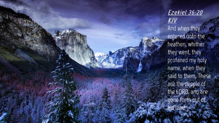 Picture 04 - Ezekiel 36:20 KJV Desktop Wallpaper - And when they entered unto the heathen, whither - Desktop Bible Verse Wallpaper