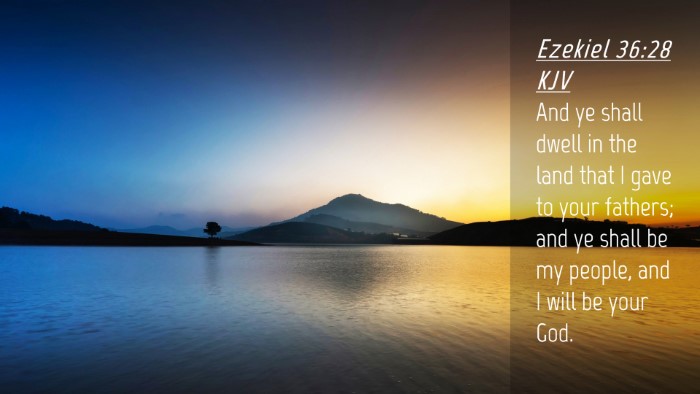 Picture 04 - Ezekiel 36:28 KJV Desktop Wallpaper - And ye shall dwell in the land that I gave to - Desktop Bible Verse Wallpaper