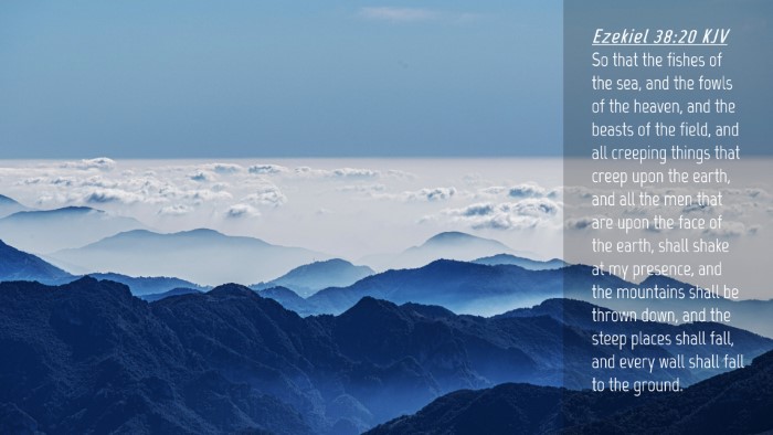 Picture 04 - Ezekiel 38:20 KJV Desktop Wallpaper - So that the fishes of the sea, and the fowls of - Desktop Bible Verse Wallpaper