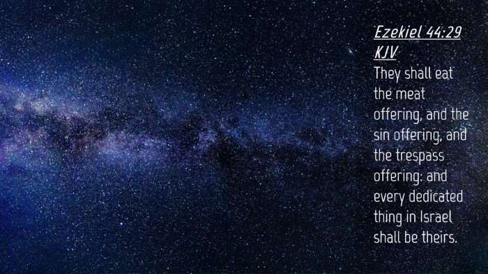 Picture 04 - Ezekiel 44:29 KJV Desktop Wallpaper - They shall eat the meat offering, and the sin - Desktop Bible Verse Wallpaper