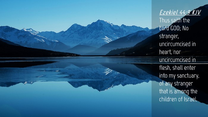 Picture 04 - Ezekiel 44:9 KJV Desktop Wallpaper - Thus saith the Lord GOD; No stranger, - Desktop Bible Verse Wallpaper