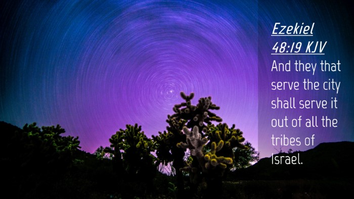 Picture 04 - Ezekiel 48:19 KJV Desktop Wallpaper - And they that serve the city shall serve it out - Desktop Bible Verse Wallpaper