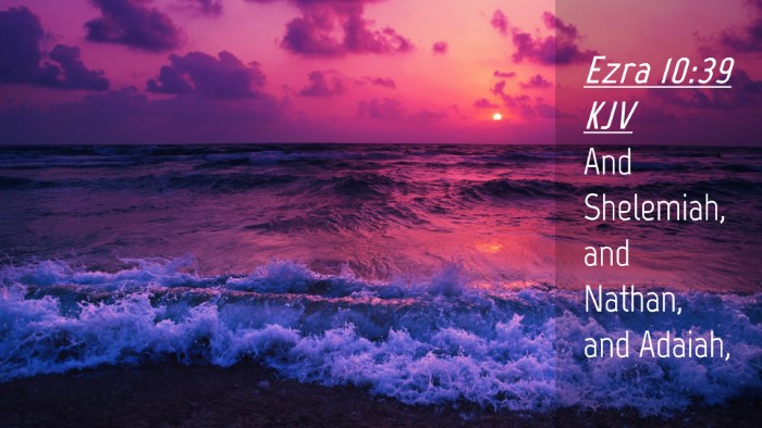Picture 04 - Ezra 10:39 KJV Desktop Wallpaper - And Shelemiah, and Nathan, and - Desktop Bible Verse Wallpaper