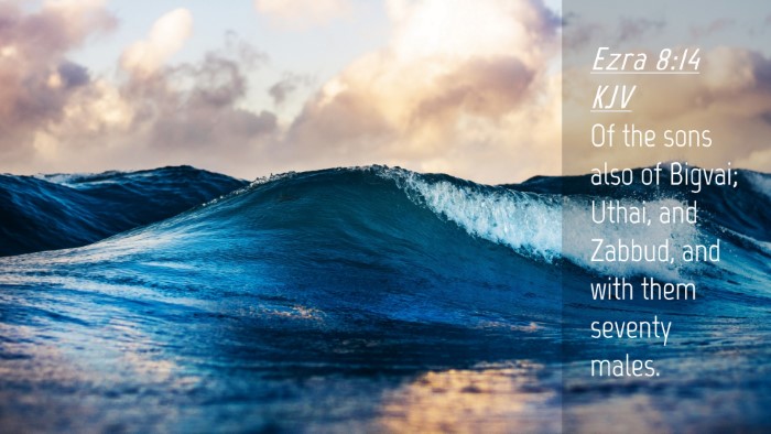 Picture 04 - Ezra 8:14 KJV Desktop Wallpaper - Of the sons also of Bigvai; Uthai, and Zabbud, - Desktop Bible Verse Wallpaper