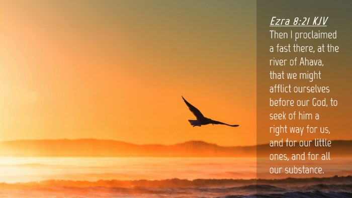 Picture 04 - Ezra 8:21 KJV Desktop Wallpaper - Then I proclaimed a fast there, at the river of - Desktop Bible Verse Wallpaper