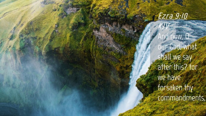 Picture 04 - Ezra 9:10 KJV Desktop Wallpaper - And now, O our God, what shall we say after this? - Desktop Bible Verse Wallpaper