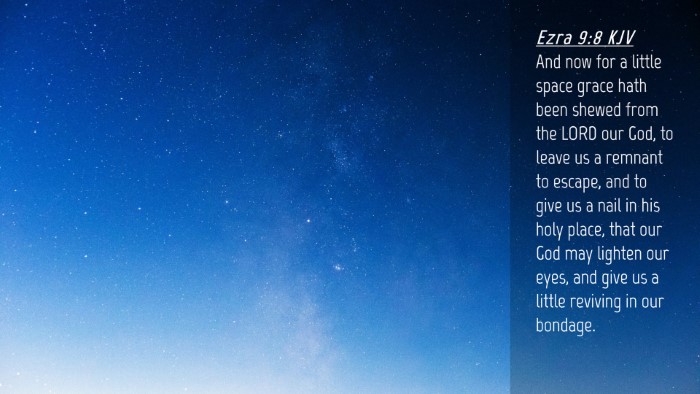 Picture 04 - Ezra 9:8 KJV Desktop Wallpaper - And now for a little space grace hath been shewed - Desktop Bible Verse Wallpaper