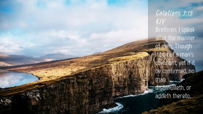 Picture 04 - Galatians 3:15 KJV Desktop Wallpaper - Brethren, I speak after the manner of men; Though - Desktop Bible Verse Wallpaper