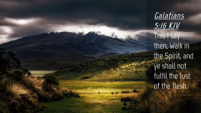 Picture 04 - Galatians 5:16 KJV Desktop Wallpaper - This I say then, Walk in the Spirit, and ye shall - Desktop Bible Verse Wallpaper
