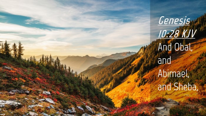 Picture 04 - Genesis 10:28 KJV Desktop Wallpaper - And Obal, and Abimael, and - Desktop Bible Verse Wallpaper