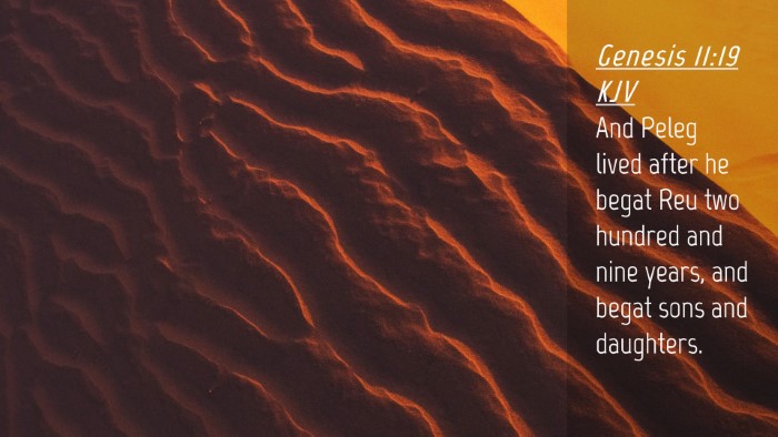 Picture 04 - Genesis 11:19 KJV Desktop Wallpaper - And Peleg lived after he begat Reu two hundred - Desktop Bible Verse Wallpaper