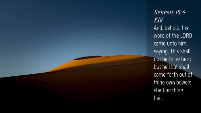 Picture 04 - Genesis 15:4 KJV Desktop Wallpaper - And, behold, the word of the LORD came unto him, - Desktop Bible Verse Wallpaper