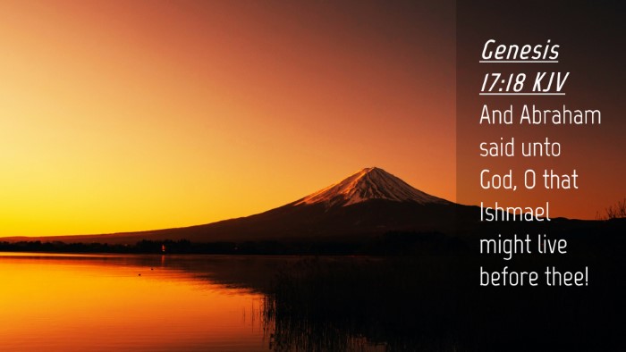 Picture 04 - Genesis 17:18 KJV Desktop Wallpaper - And Abraham said unto God, O that Ishmael might - Desktop Bible Verse Wallpaper