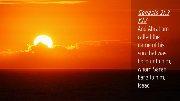 Picture 04 - Genesis 21:3 KJV Desktop Wallpaper - And Abraham called the name of his son that was - Desktop Bible Verse Wallpaper
