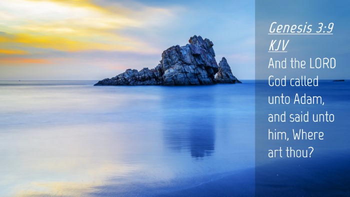 Picture 04 - Genesis 3:9 KJV Desktop Wallpaper - And the LORD God called unto Adam, and said unto - Desktop Bible Verse Wallpaper
