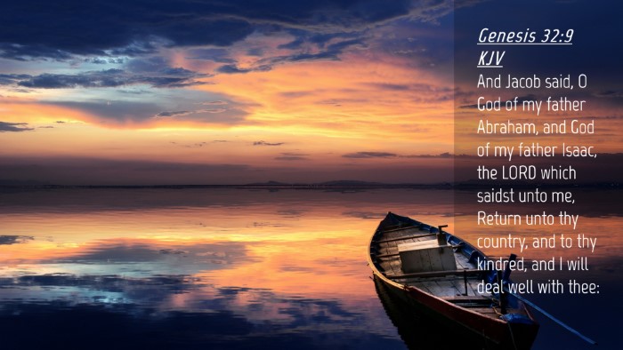 Picture 04 - Genesis 32:9 KJV Desktop Wallpaper - And Jacob said, O God of my father Abraham, and - Desktop Bible Verse Wallpaper