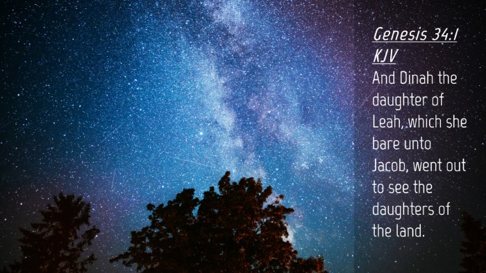 Picture 04 - Genesis 34:1 KJV Desktop Wallpaper - And Dinah the daughter of Leah, which she bare - Desktop Bible Verse Wallpaper