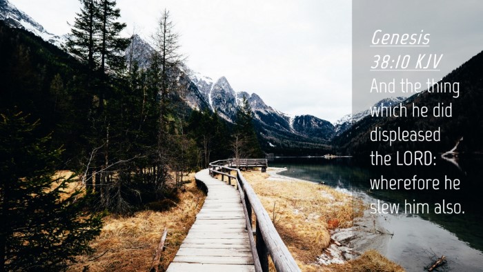 Picture 04 - Genesis 38:10 KJV Desktop Wallpaper - And the thing which he did displeased the LORD: - Desktop Bible Verse Wallpaper