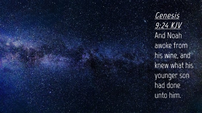 Picture 04 - Genesis 9:24 KJV Desktop Wallpaper - And Noah awoke from his wine, and knew what his - Desktop Bible Verse Wallpaper
