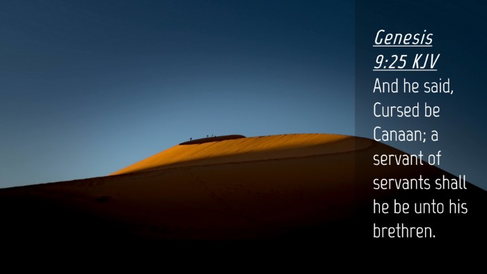 Picture 04 - Genesis 9:25 KJV Desktop Wallpaper - And he said, Cursed be Canaan; a servant of - Desktop Bible Verse Wallpaper