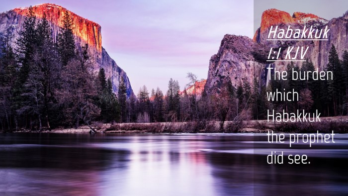 Picture 04 - Habakkuk 1:1 KJV Desktop Wallpaper - The burden which Habakkuk the prophet did - Desktop Bible Verse Wallpaper