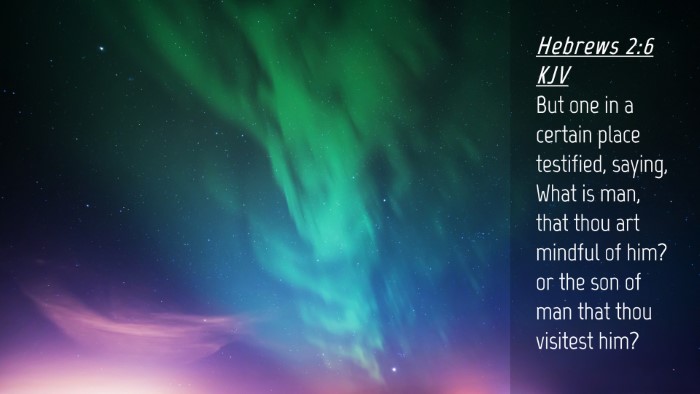 Picture 04 - Hebrews 2:6 KJV Desktop Wallpaper - But one in a certain place testified, saying, - Desktop Bible Verse Wallpaper