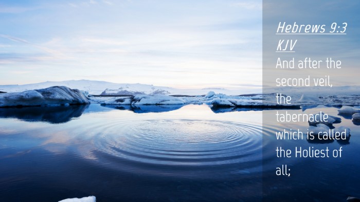 Picture 04 - Hebrews 9:3 KJV Desktop Wallpaper - And after the second veil, the tabernacle which - Desktop Bible Verse Wallpaper