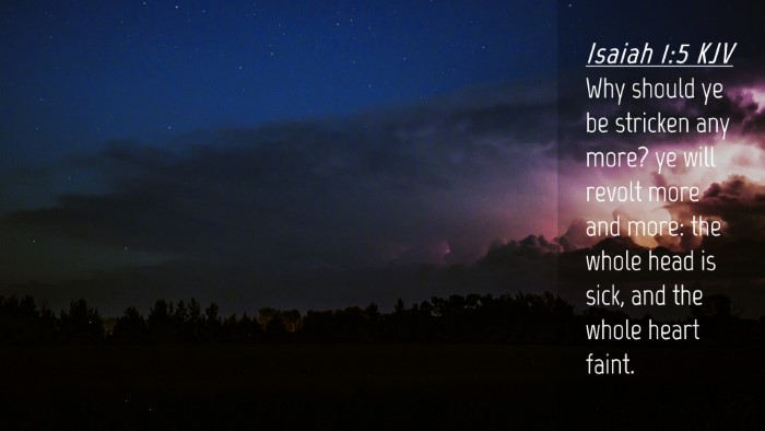 Picture 04 - Isaiah 1:5 KJV Desktop Wallpaper - Why should ye be stricken any more? ye will - Desktop Bible Verse Wallpaper