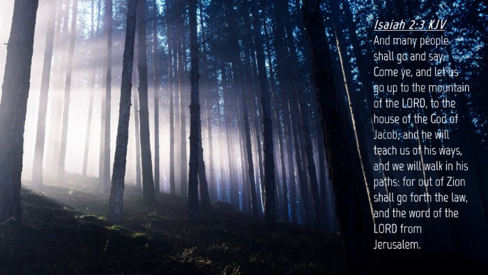 Picture 04 - Isaiah 2:3 KJV Desktop Wallpaper - And many people shall go and say, Come ye, and - Desktop Bible Verse Wallpaper