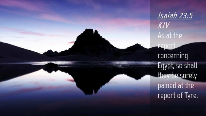 Picture 04 - Isaiah 23:5 KJV Desktop Wallpaper - As at the report concerning Egypt, so shall they - Desktop Bible Verse Wallpaper