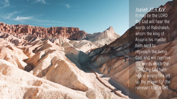 Picture 04 - Isaiah 37:4 KJV Desktop Wallpaper - It may be the LORD thy God will hear the words of - Desktop Bible Verse Wallpaper