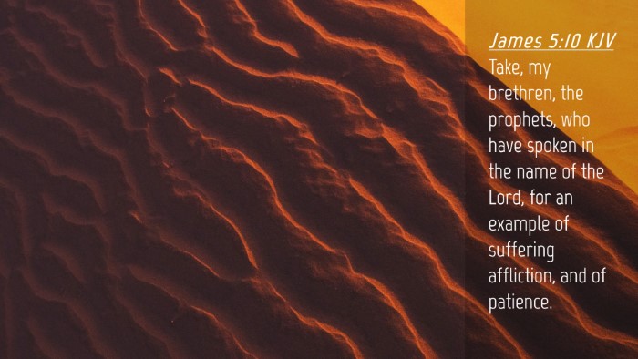 Picture 04 - James 5:10 KJV Desktop Wallpaper - Take, my brethren, the prophets, who have spoken - Desktop Bible Verse Wallpaper