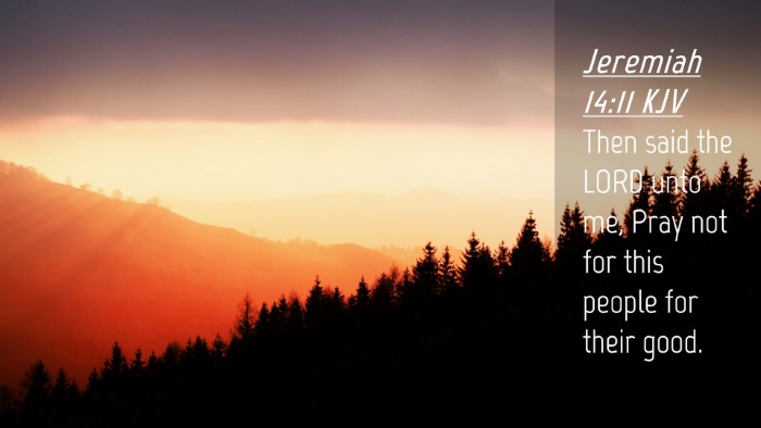 Picture 04 - Jeremiah 14:11 KJV Desktop Wallpaper - Then said the LORD unto me, Pray not for this - Desktop Bible Verse Wallpaper