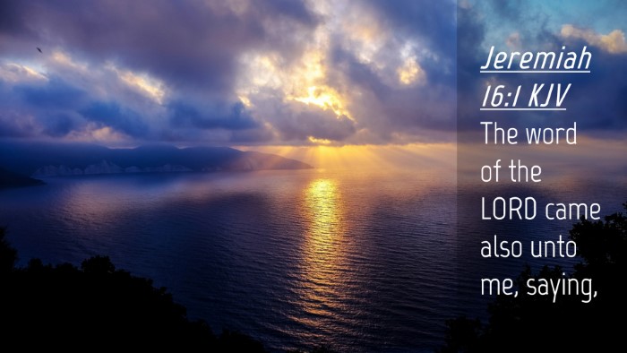 Picture 04 - Jeremiah 16:1 KJV Desktop Wallpaper - The word of the LORD came also unto me, - Desktop Bible Verse Wallpaper