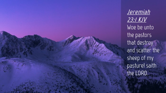 Picture 04 - Jeremiah 23:1 KJV Desktop Wallpaper - Woe be unto the pastors that destroy and scatter - Desktop Bible Verse Wallpaper