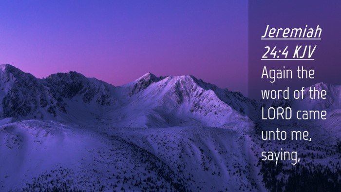 Picture 04 - Jeremiah 24:4 KJV Desktop Wallpaper - Again the word of the LORD came unto me, - Desktop Bible Verse Wallpaper