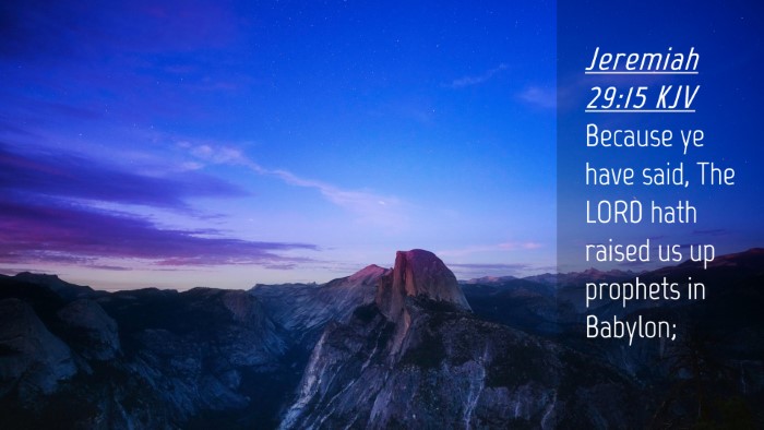 Picture 04 - Jeremiah 29:15 KJV Desktop Wallpaper - Because ye have said, The LORD hath raised us up - Desktop Bible Verse Wallpaper