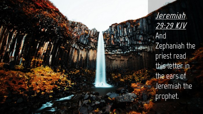 Picture 04 - Jeremiah 29:29 KJV Desktop Wallpaper - And Zephaniah the priest read this letter in the - Desktop Bible Verse Wallpaper