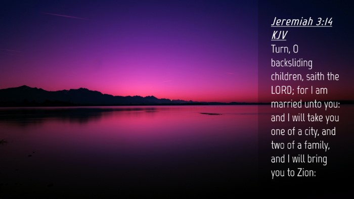 Picture 04 - Jeremiah 3:14 KJV Desktop Wallpaper - Turn, O backsliding children, saith the LORD; for - Desktop Bible Verse Wallpaper